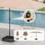 Ensemble de salle à manger rectangulaire pour 6 personnes avec parasol-527268883-527268877