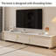 Meuble télé et table basse de style crème