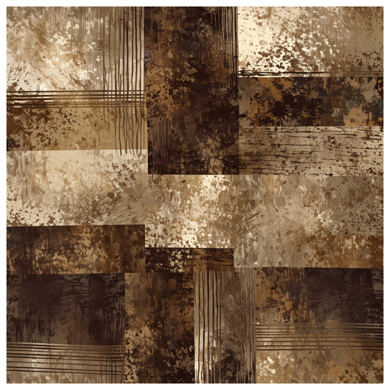 Abstract Earth Tones Duvet Covers, King