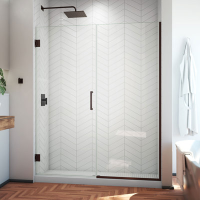 Porte de douche Unidoor Plus l 58 po x H 72 po avec technologie ClearMax ™