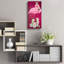 Art mural en verre épique «Flamingo China» par Heather Gauthier, 12 po x 24 po-417818604