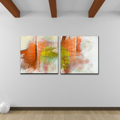 « abstract spa », ensemble de 2 reproductions d’art sur toiles