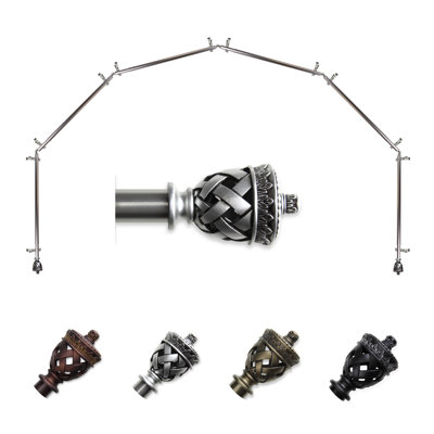 Tringle à rideaux simple ajustable avec baie vitrée de 0,81 po