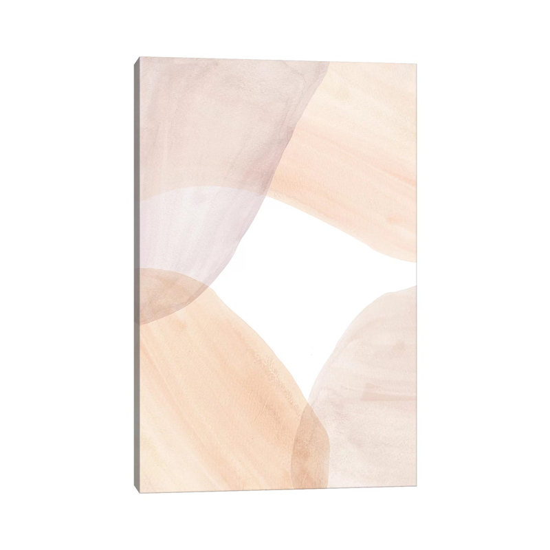 Soft Pastel Tone Abstract Shapes Ii - Painting on Canvas, 45.72cm H x 30.48cm W x 1.91cm D, Wrapped Canvas