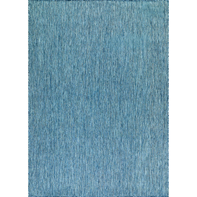 Aqua Blue Indoor/Outdoor Rug, Rectangle 10' x 14'