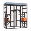 Grande cage en bois pour chats avec housse imperméable, 2 maisons pour faire la sieste et plusieurs plateformes - Abri pour animaux sécuritaire et durable