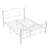 Full Size Bed Frame, Metal Platform Bed with Parisian Style Headboard and Footboard, Heavy-duty Slats Support, Under Bed Storage, No Box Spring Needed-1328148954-1227118330