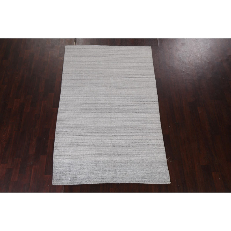 Tapis contemporain en laine noué à la main 5 x 8