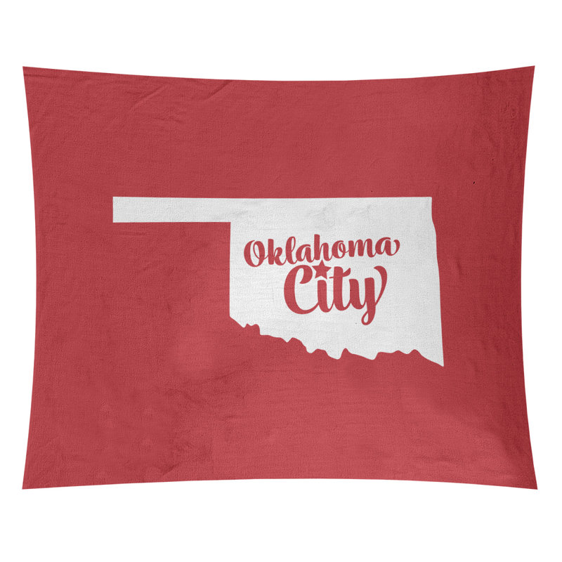 Polyester Tapestry, 88" H x 104" W, Red