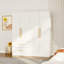 Armoire 63 po en bois blanc avec 2 tiroirs