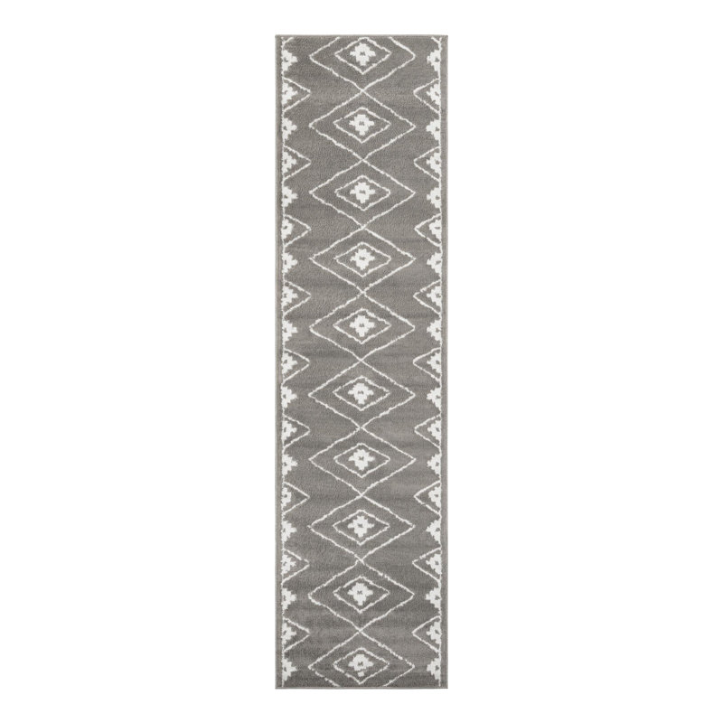Latitude Run® Vefsna Nikolis Rug Gray, Runner 2'7" x 10'