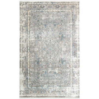 Tapis en viscose tissé à la machine Loredana