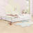 Queen Size Floor Bed With Guardrails And Slats-417473725