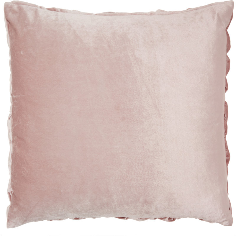  Housse de coussin carré et insert, Rosé
