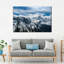 «Snowy Mountains Snow Mountain Peaks», reproduction sur toile-92518655