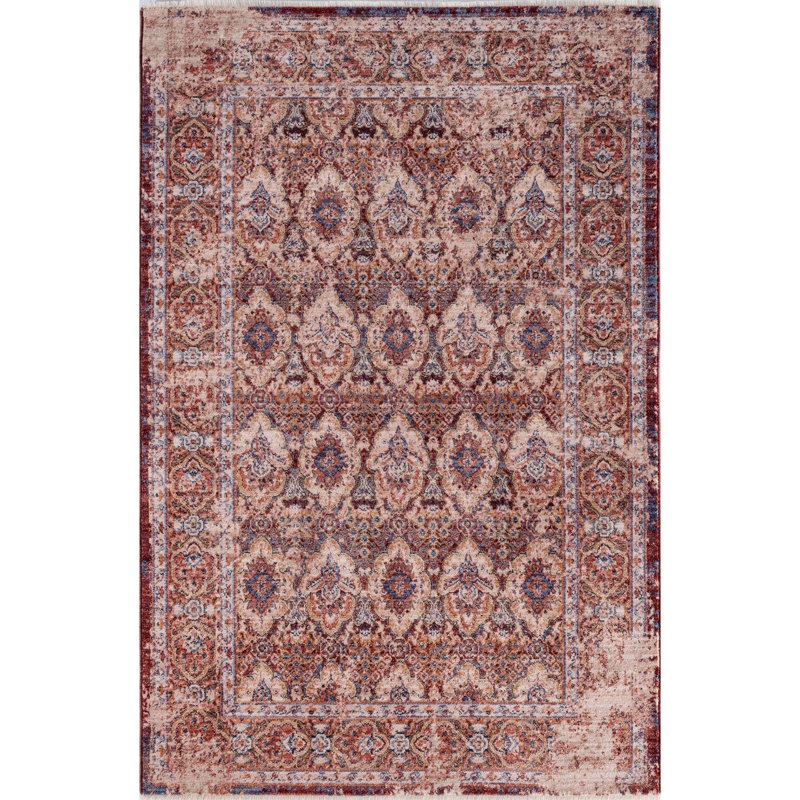 Tapis oriental à franges Oriental