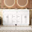Meuble-lavabo spacieux et meuble-lavabo double, MDF blanc