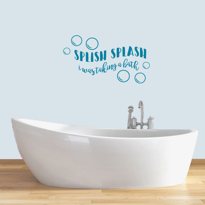 Décalcomanie murale splish splash, Bleu sarcelle