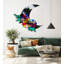 Très grand art / miroir en acrylique lune / grand art mural / fabriqué aux États-Unis / cadeau de luxe / décoration murale / art moderne / abstrait mural / lune