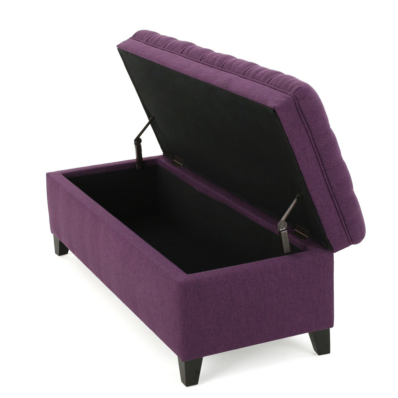 OTTOMAN DE RANGEMENT JULiana, Mauve
