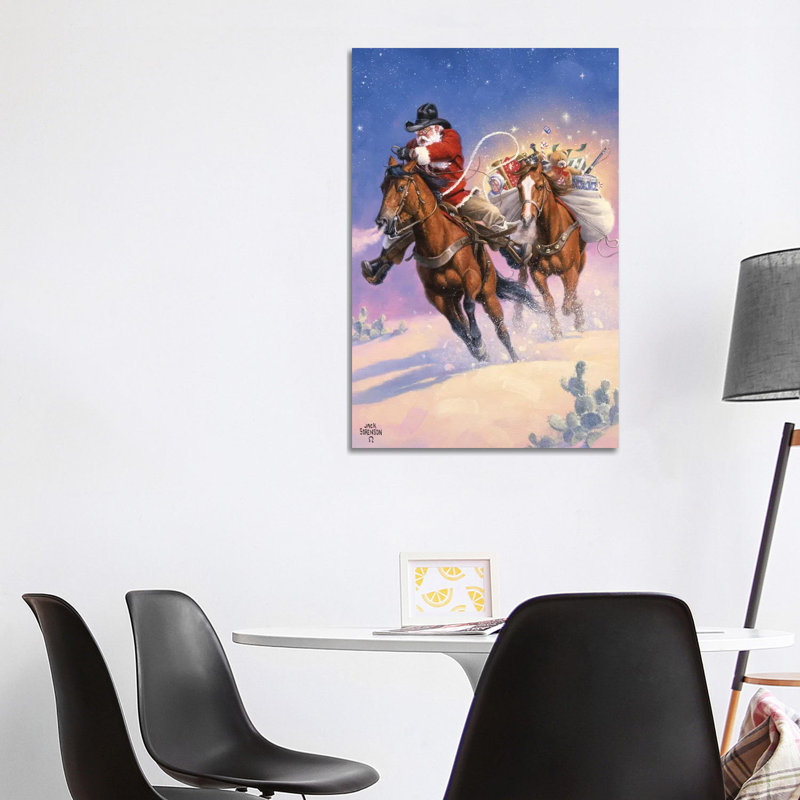 Santas Big Ride by Jack Sorenson - Wrapped Canvas Print, 101.6 cm H x 66.04 cm W