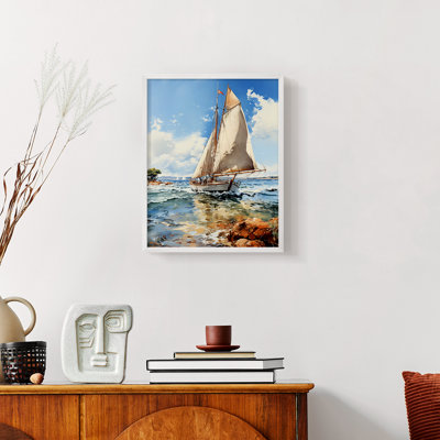NAUTICAL Series CECXL - Impression encadrée de qualité supérieure - Prêt à être accroché - Aucun clou requis