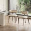 Chaise de salle à manger moderne en similicuir, chaises de cuisine en bois massif sans assemblage, avec siège et dossier rembourrés pour la salle à manger, conception confortable en beige, pieds bruns (ensemble de 2)-102379330-105060883