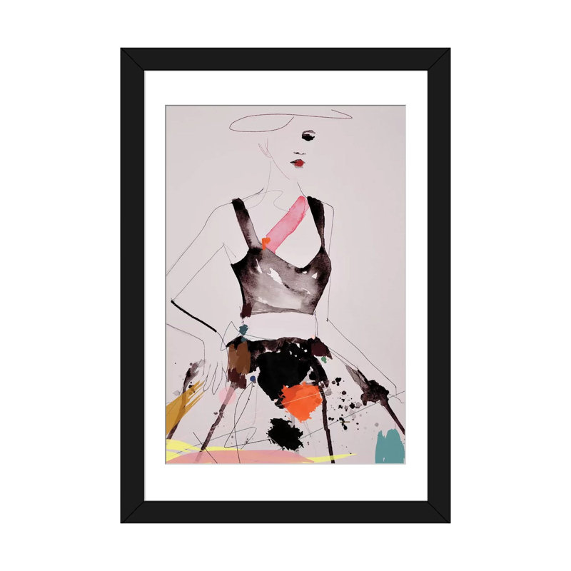 « figures », impression sur toile, H 24 po x l 16 po x P 1 po, Papier d'art encadré noir, Blanc