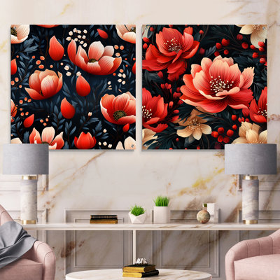 Austrina - Ensemble de 2 art mural en verre acrylique