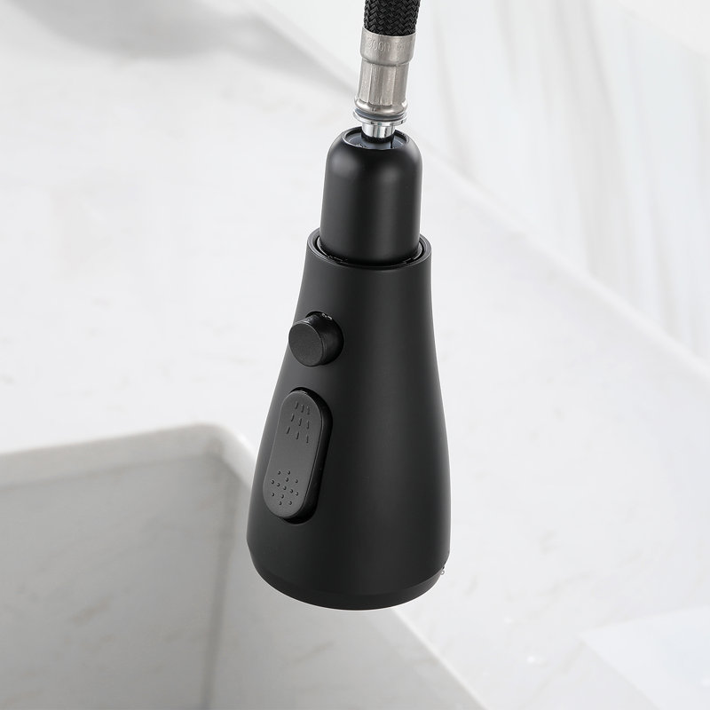 WESTINUS Pull Down Kitchen Faucet, Matte Black