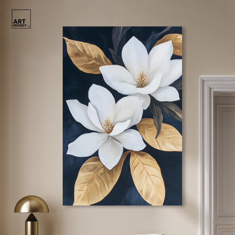 Art Remedy, couleurs pastel sur toile, magnolia doré, H 54 po x l 36 po, Toile tendue