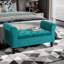 Banc avec repose-pieds capitonné et accoudoirs roulés pour le couloir ou le salon-581958788