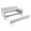 Twin Size Upholstery DayBed with Twin Size Pop-up Trundle and USB Charging-1073054464