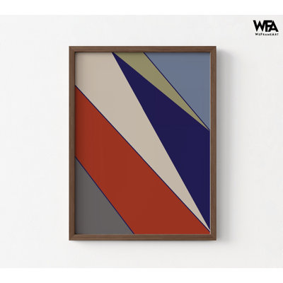Color Blocks 05 By Artographie Studio, Geometric Boss Office Wall Art, Gift For Husband Room Decor, Simple Color Decor Wall Art