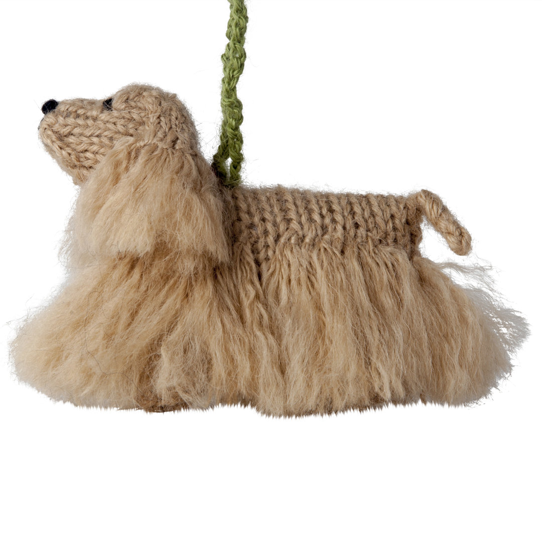 Cocker Spaniel Dog Hand Knit Christmas Ornament Arcadia Home