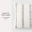 Striped Cotton Throw Pillow