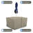 Outdoor Square Dining Table & Chair Set Cover with Umbrella Hole, Heavy Duty Multipurpose Waterproof Outdoor Furniture Cover-1429293142