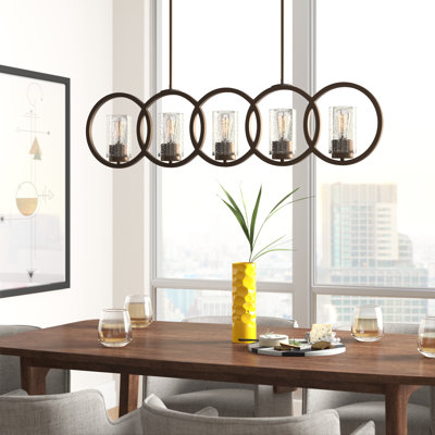 Lustre fantaisie 5 lumières Delano
