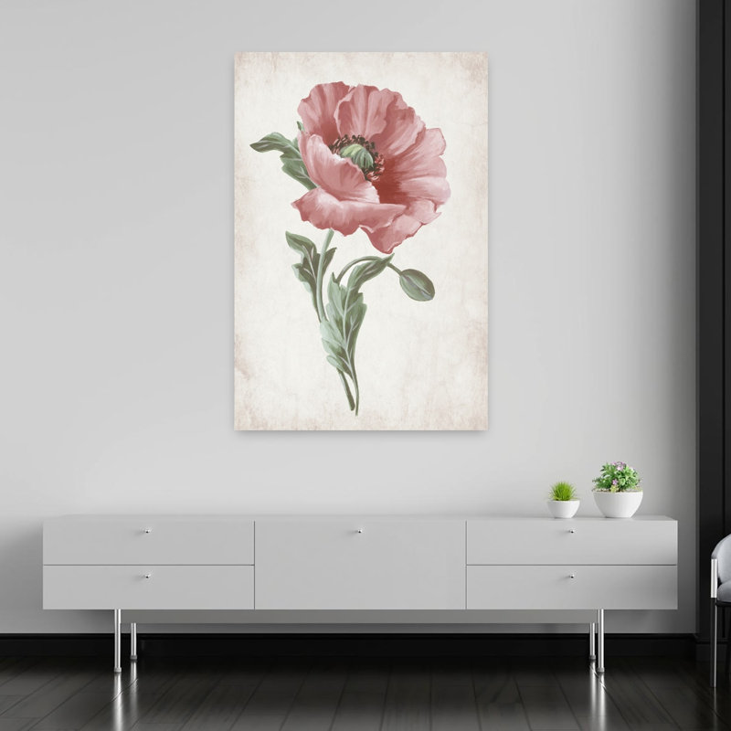 «Delicate Blooms In Soft Hues I», art mural contemporain abstrait, H 60 po x l 40 po