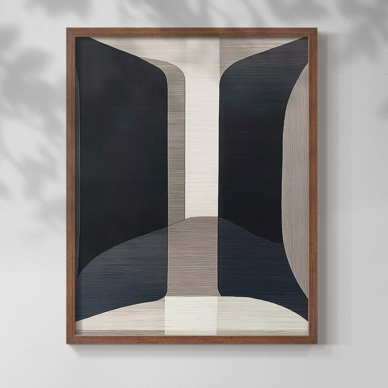 "ABSTRACT Series DCLXIV" par J Paul, Noyer, H 15 po x l 12 po