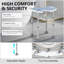 Adjustable 'u' Seat Shower Stool – Comfortable Padded Bath Chair For Seniors-607108298