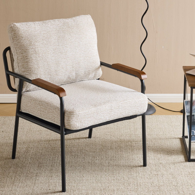 Fauteuil Lemley, Lin beige