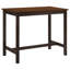 Ensemble de table de salle à manger en bois pour 4 personnes - Comprend 1 table, 1 banc et 2 chaises