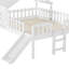 Lit mezzanine en bois massif avec lumières DEL, glissade et étoile en forme de lune-66286506-66286507