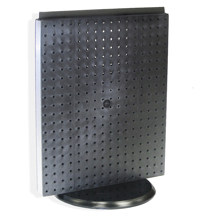 Revolving 16"W x 20.25"H Pegboard Counter Display