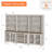 Sideboard Cabinet With Bar Hutch, Buffet Cabinet With Glass Doors And 5 Tier Shelve, 101''-1291664321