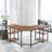 56.9" L Shaped Desk with Shelves Corner Computer Desk Large Table-1023504406
