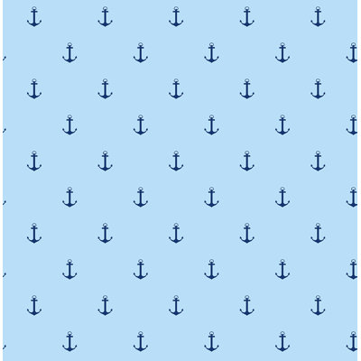 Rouleau de papier peint lisse L 33 pi x l 20,5 po Anchors Away