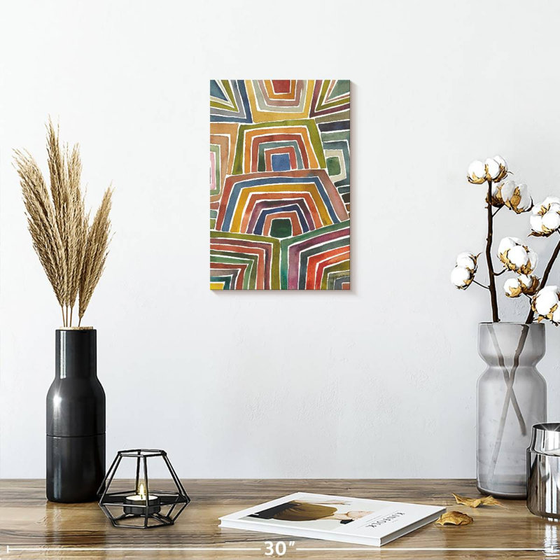 Avery Stripes II, 12" H x 8" W