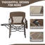 Chaise de camping pliante avec coussins Meriwether